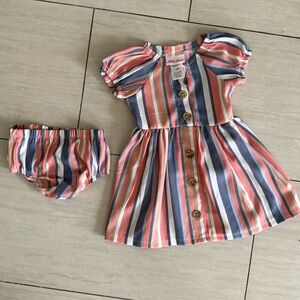 Formal dress with diaper cover- only worn once!